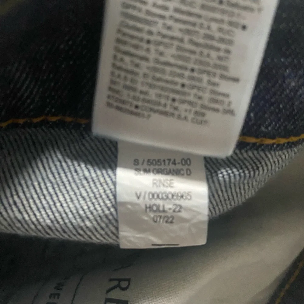 Banana Republic Slim Fit dark wash blue jeans new with tags 31x32 - Picture 7 of 7